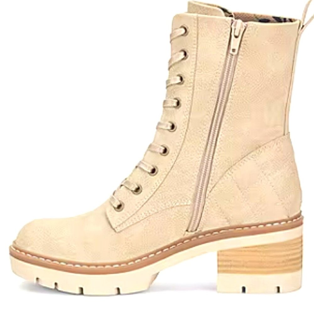BOC Born Women's Malika Stacked Heel Boot Size 9.5"M Military Style Classy
